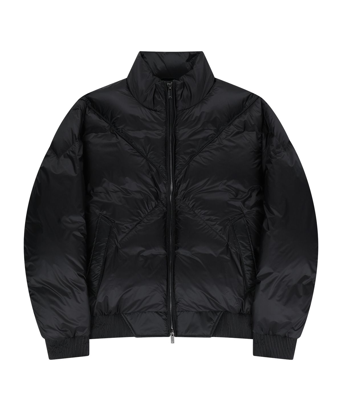 언지미크(UNGIMMICK) DIAGONAL QUILTED GOOSE DOWN JACKET (BLACK)