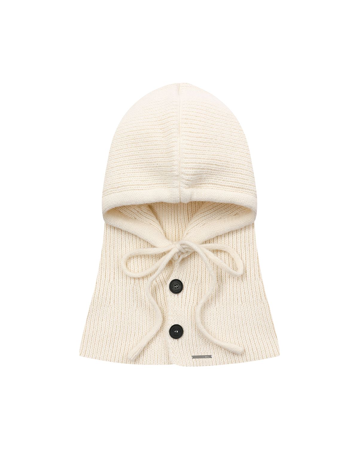 MISEKI SEOUL☆Hoodie knit balaclava 미세키서울(MISEKI SEOUL) Hoodie knit balaclava IVORY