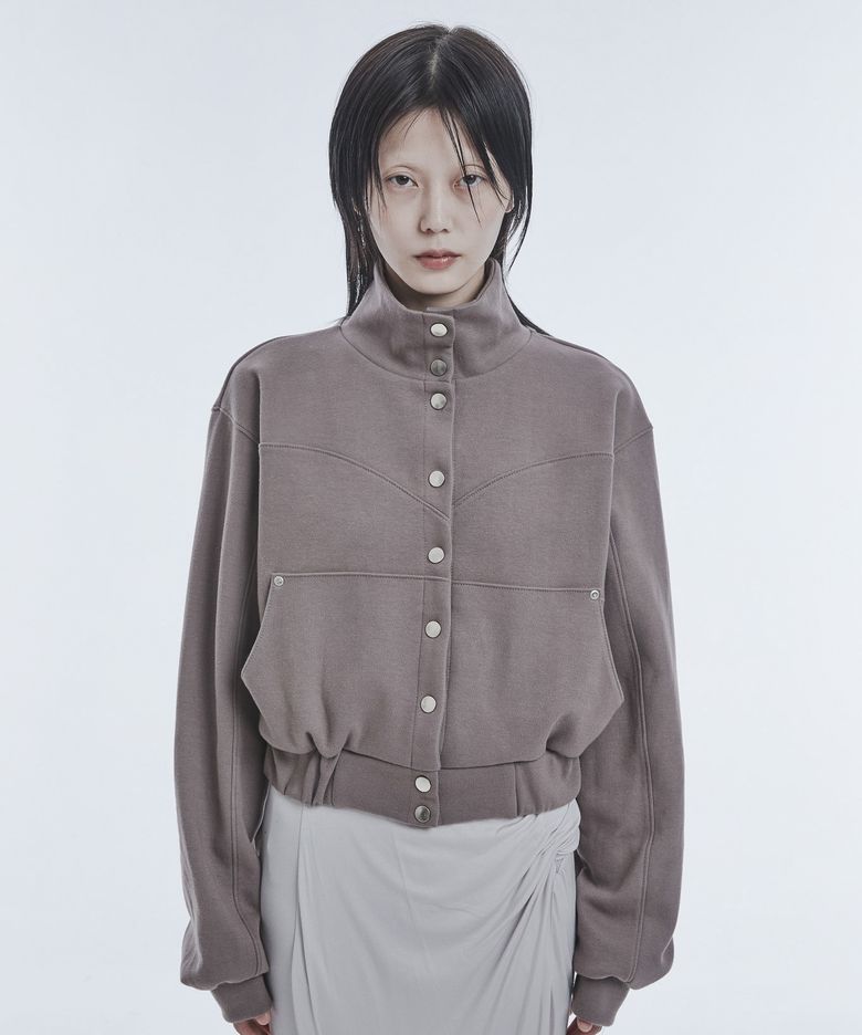 스탠드 칼라 웨스턴 재킷 ASH BROWN