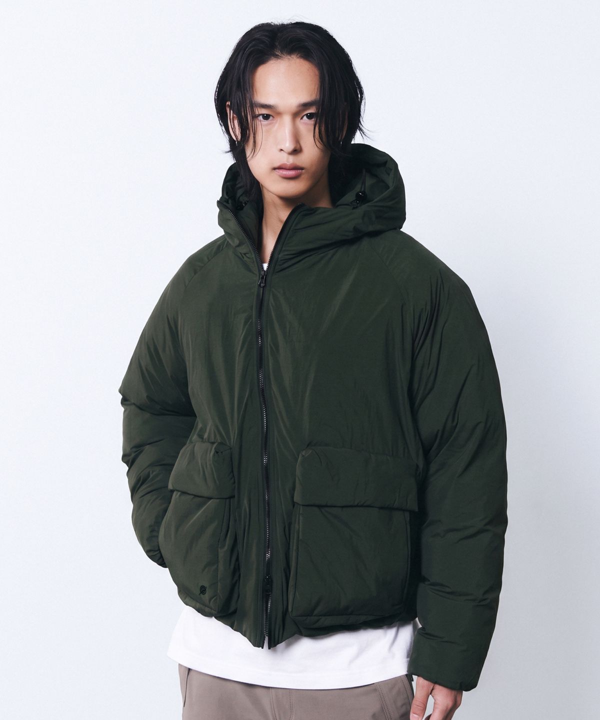 칼라파타르(KALAPATTHAR) Nylon Insulation Short-Jacket - KHAKI