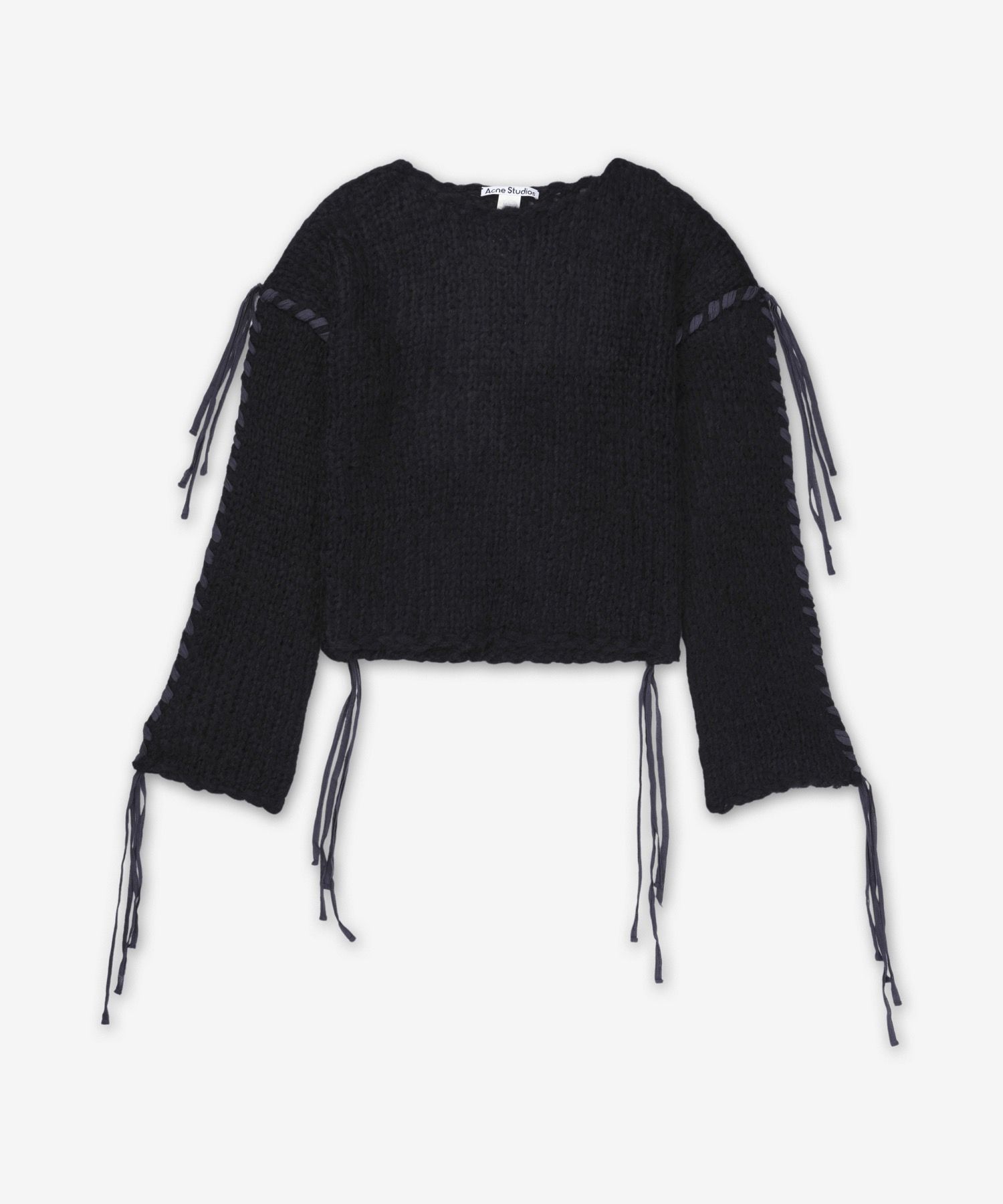 MUSINSA公式 | ACNE STUDIOS ケーブルニット - ブラック / A60544900