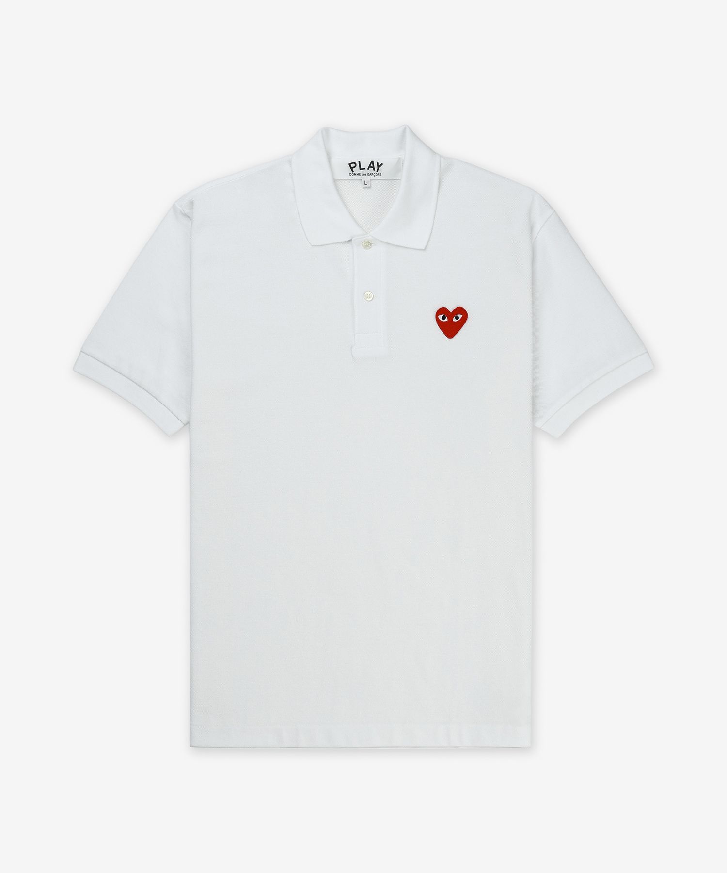 ☆COMME des GARCONS☆ Red Heart Wappen Logo Short Sleeve Pol MUSINSA | COMME DES GARCONS PLAY Red Heart Wappen Logo Short