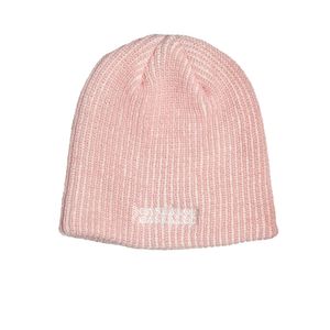 Logo two tone beanie - baby pink