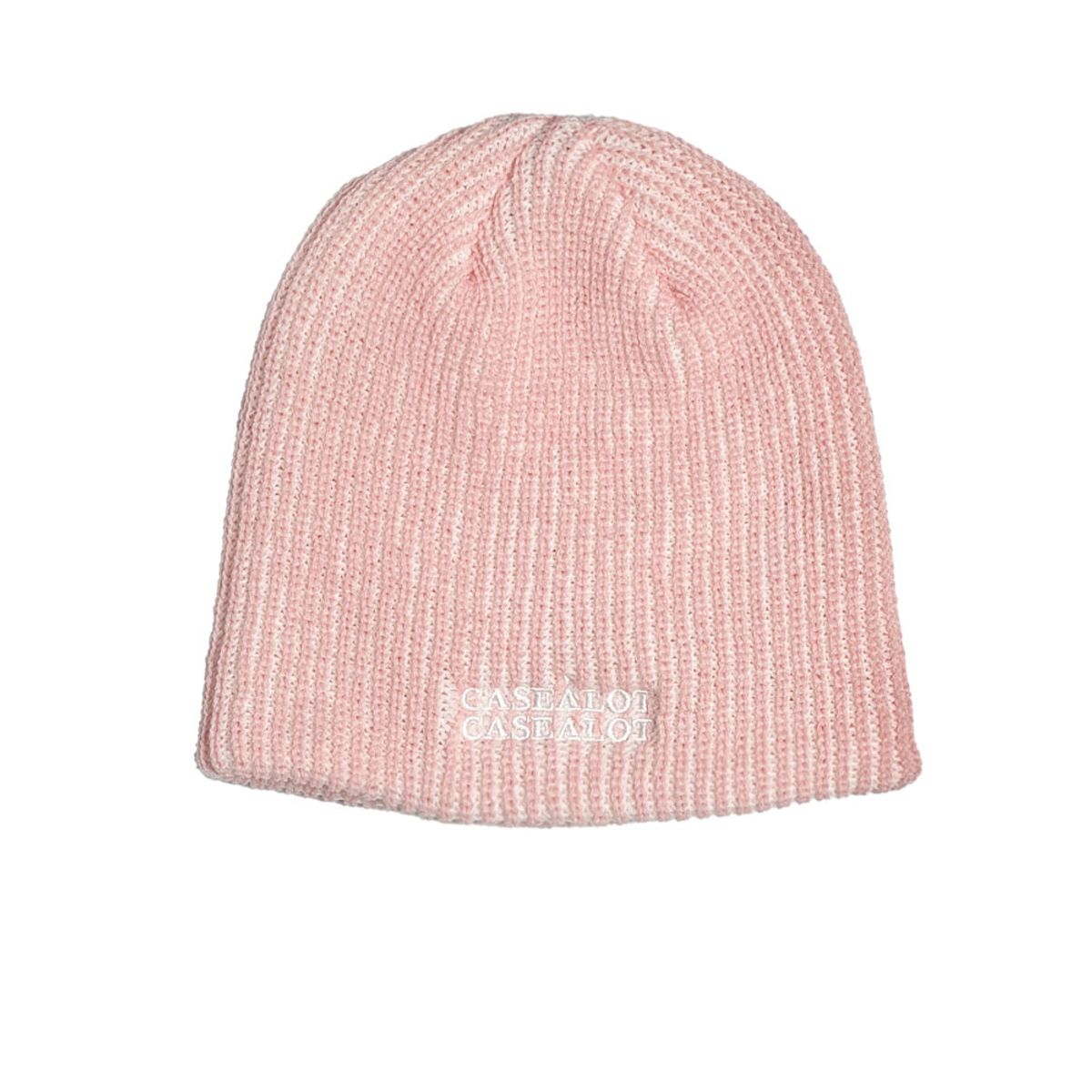 케이스어랏(CASE A LOT) Logo two tone beanie - baby pink