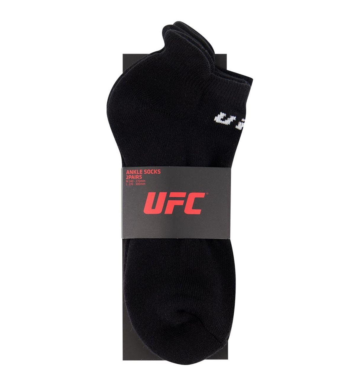 유에프씨 스포츠(UFC SPORT) UFC 트레이닝 앵클 삭스 (2PACK) 블랙 U2SCV3303BK