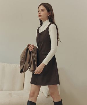 [2컬러] 코코아 미니 원피스
