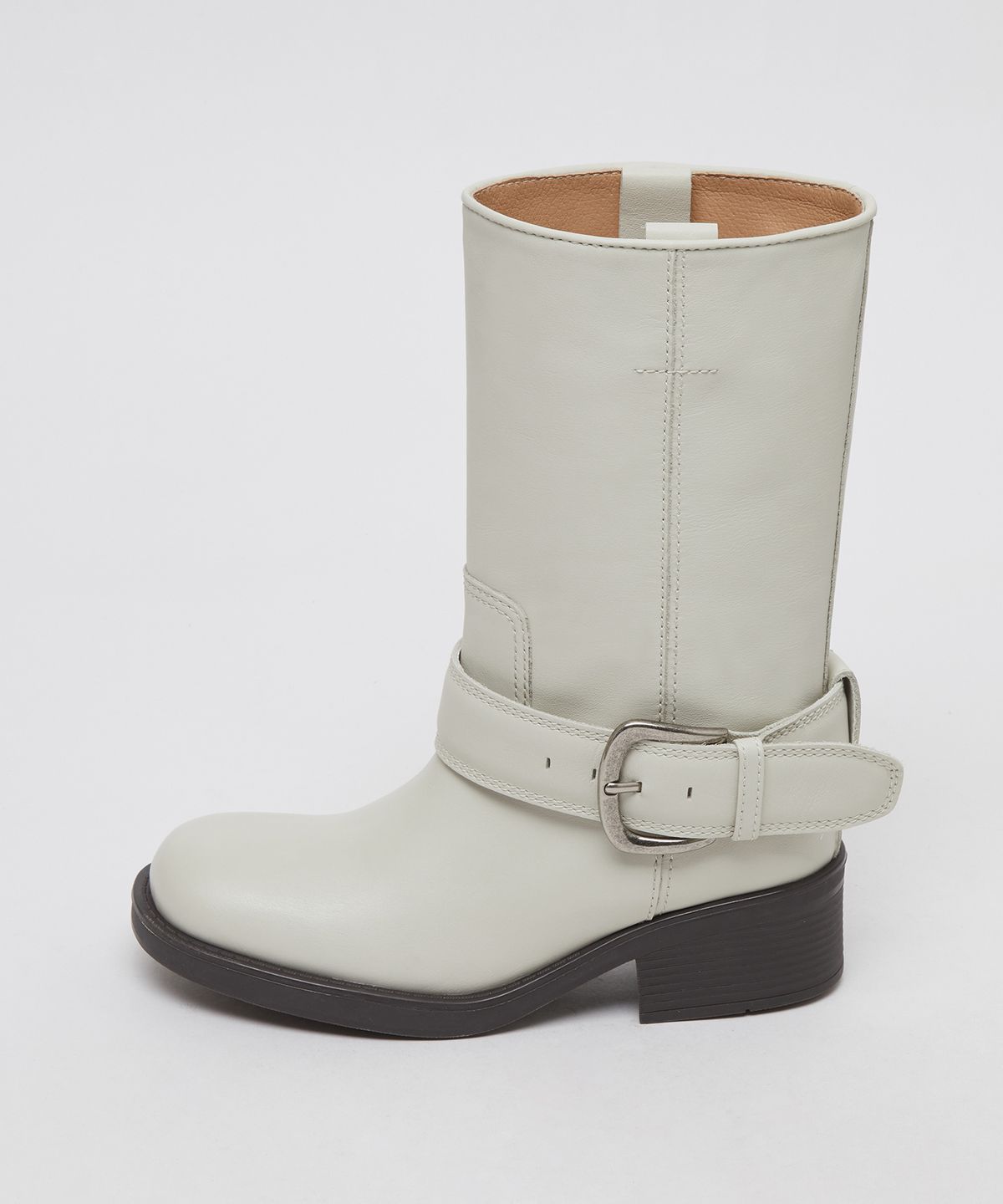 아카이브앱크(ARCHIVEPKE) Buckle boots(Cream)_OK3BX25001CRR