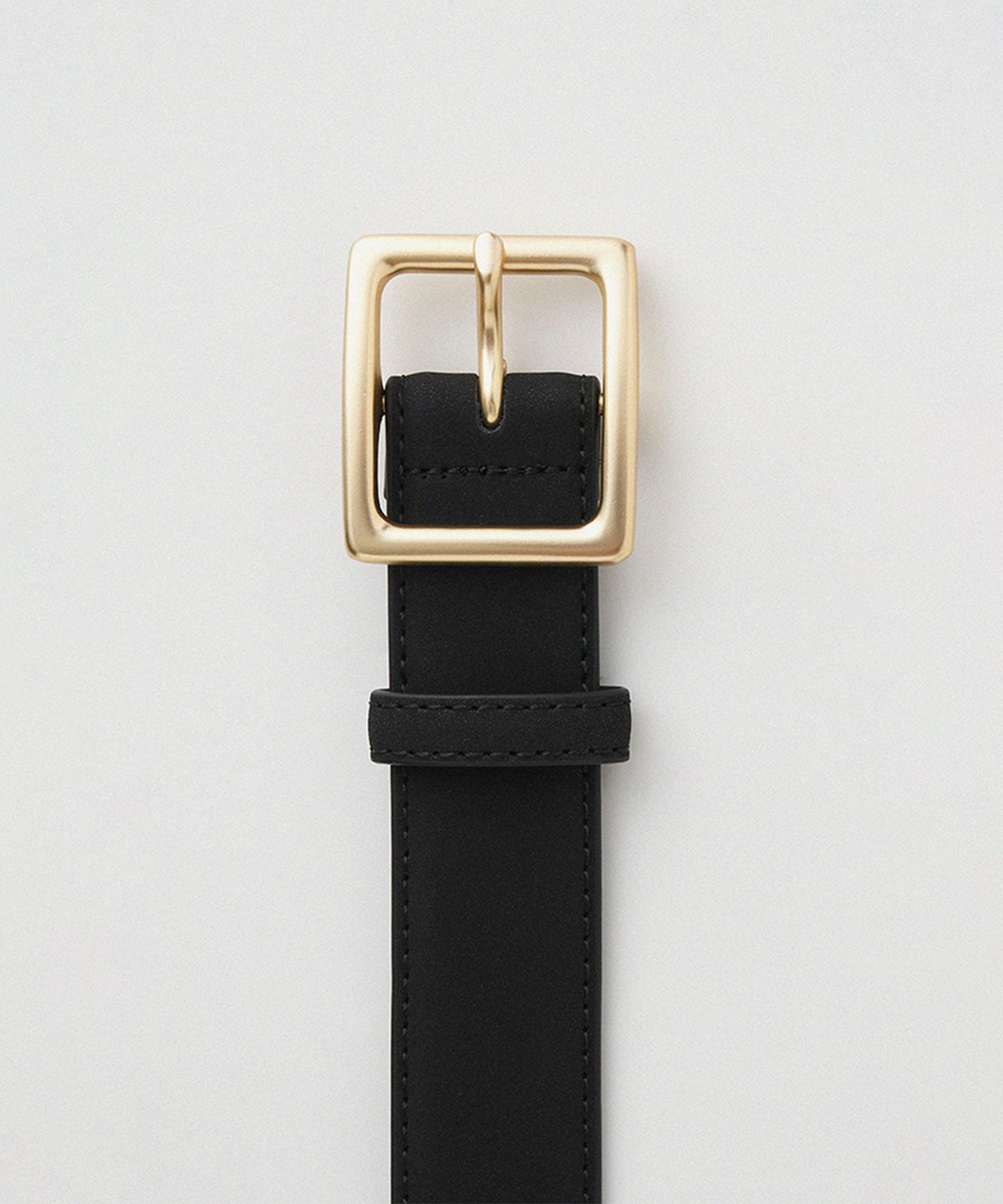 하우스 오브 폰드(HOUSE OF POND) Royal coated cowleather belt (Black)