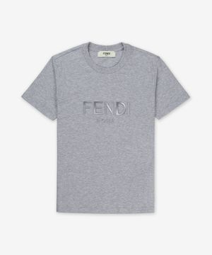 펜디 로마 반소매 티셔츠 - 그레이 / FS7254AT1PF0TAZ