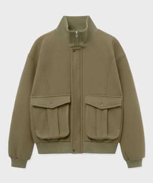 wool tanker jacket (beige)