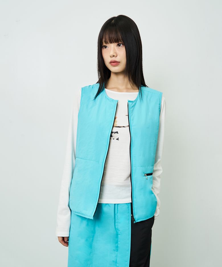 REVERSIBLE MINT VEST