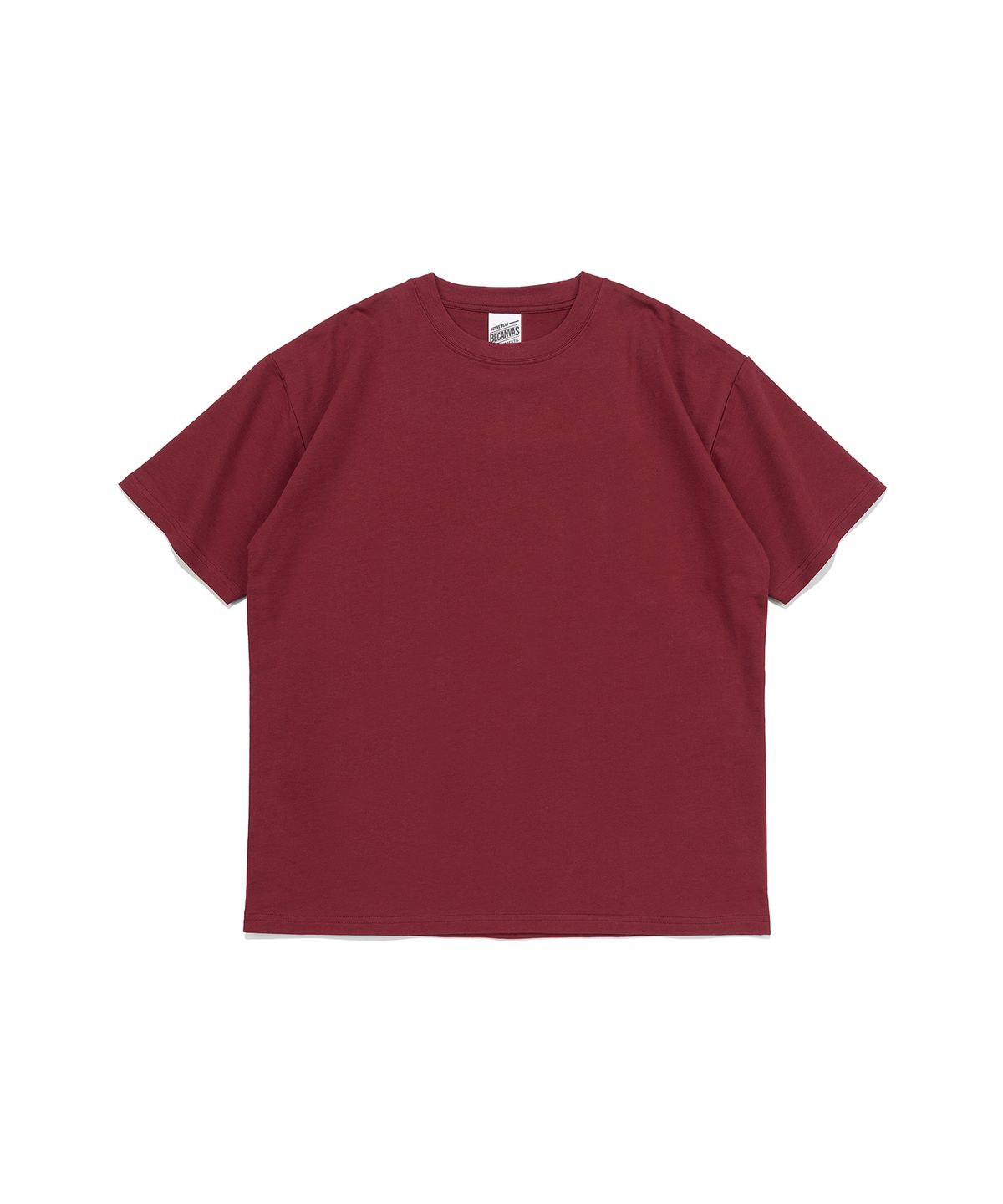 비캔버스(BECANVAS) BECANVAS 32S 2-PLY SHORTSLEEVE (BURGUNDY)