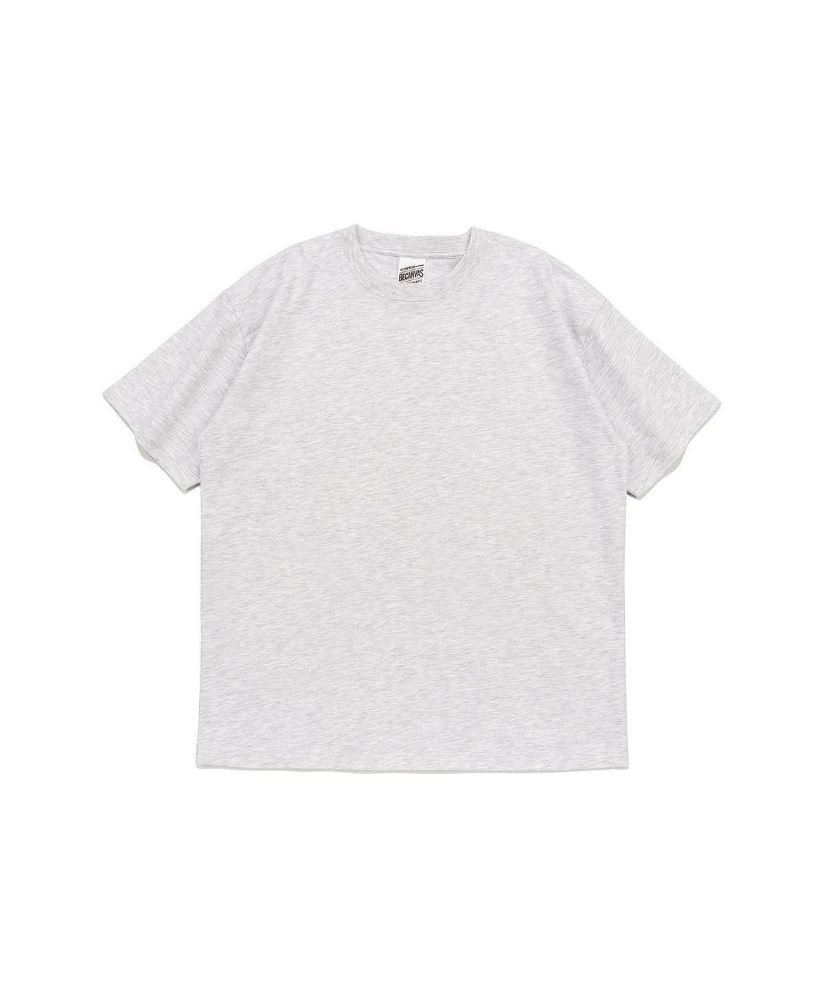 비캔버스(BECANVAS) BECANVAS 32S 2-PLY SHORTSLEEVE (LIGHT MELANGE)