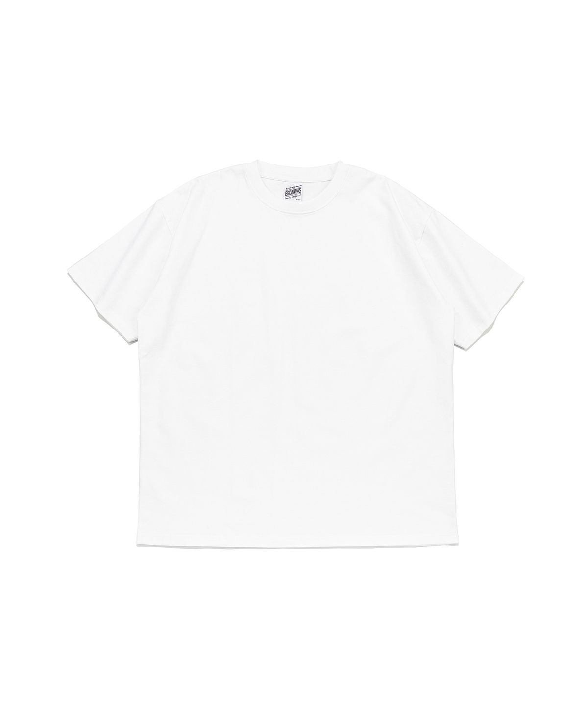 비캔버스(BECANVAS) BECANVAS 32S 2-PLY SHORTSLEEVE (WHITE)