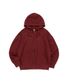 BECANVAS OVERFIT 2WAY HOOD ZIP-UP (BURGUNDY)