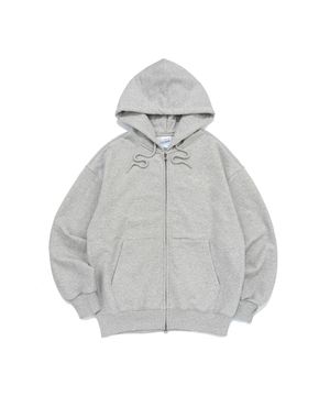 BECANVAS OVERFIT 2WAY HOOD ZIP-UP (MELANGE)