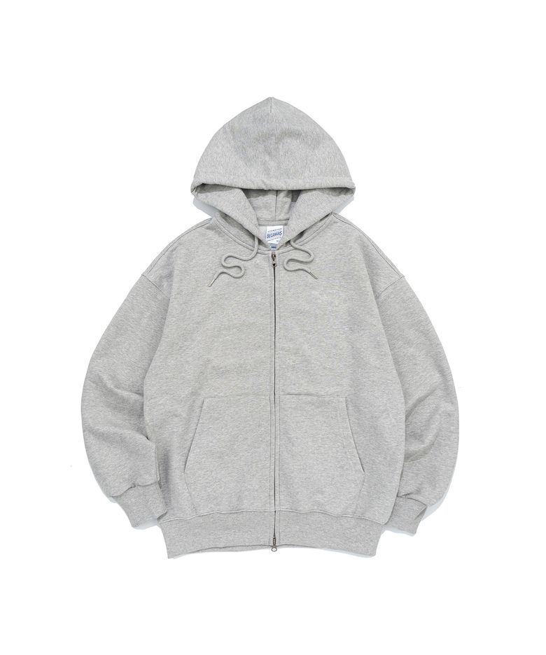 BECANVAS OVERFIT 2WAY HOOD ZIP-UP (MELANGE)
