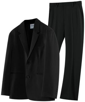 [SET UP]세미 와이드 팬츠&오버핏 수트 정장 세트 2Color