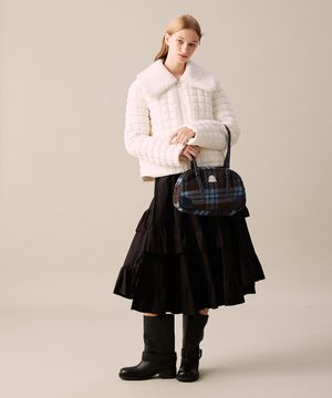 [WOMAN] FUR COLLAR PADDING IVORY