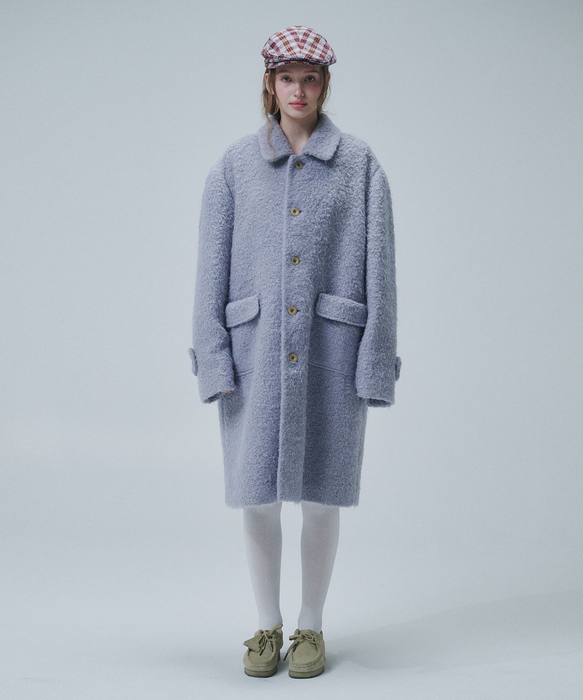 펀프롬펀(FUNFROMFUN) HAIRY OVERFIT COAT, LAVENDER