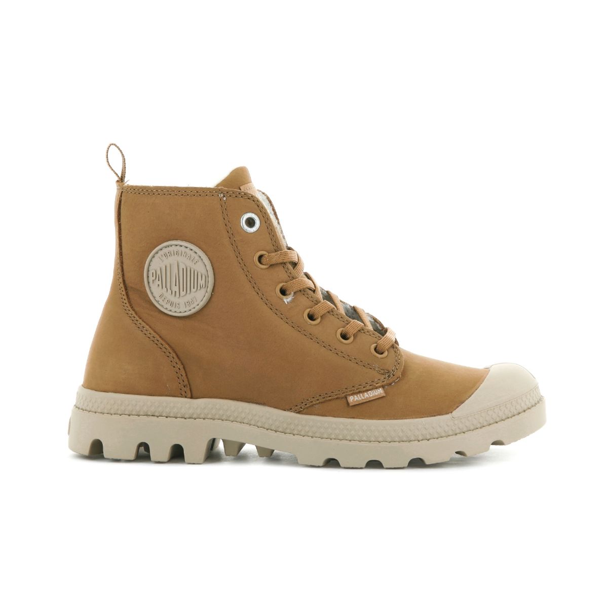 팔라디움(PALLADIUM) 팜파하이 집업 디어브라운 여성 양털부츠 95982-252-M