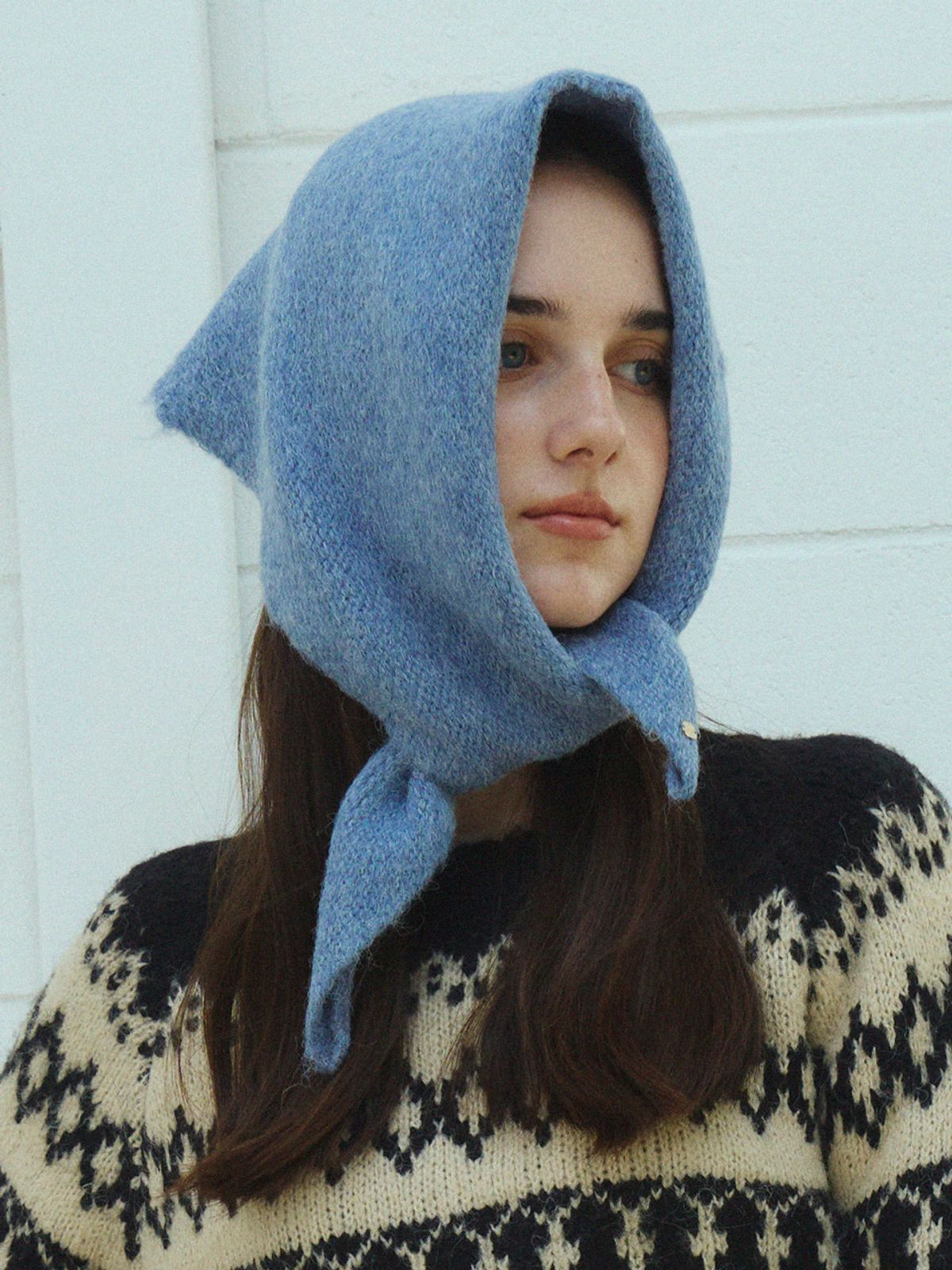 메르헨(MERCHEN) Twin triangle muffler_4color