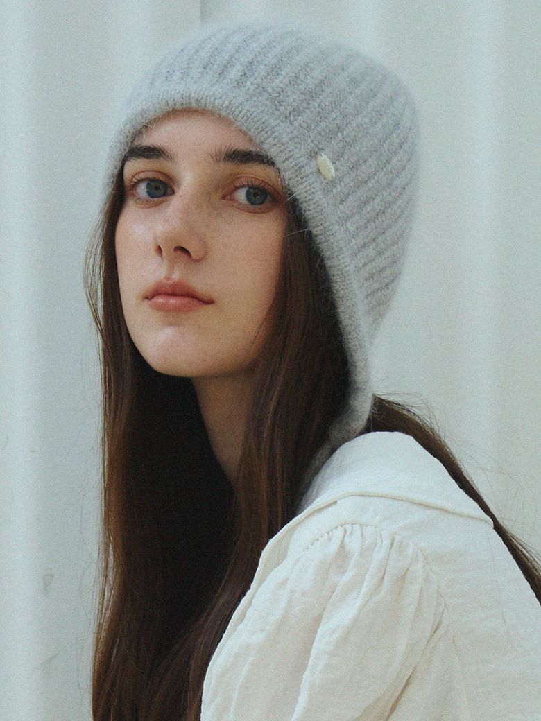 Angora strap beanie_7color
