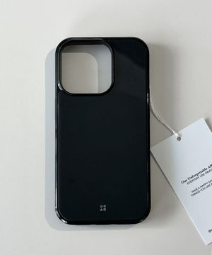 [아이폰17][+맥세이프][+갤럭시S26]Basic black 글라스 블랙 범퍼 케이스