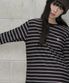 MULTI STRIPE LONG SLEEVE BLACK PINK