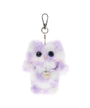 미니 샹뇽이 체크 키링 퍼플
