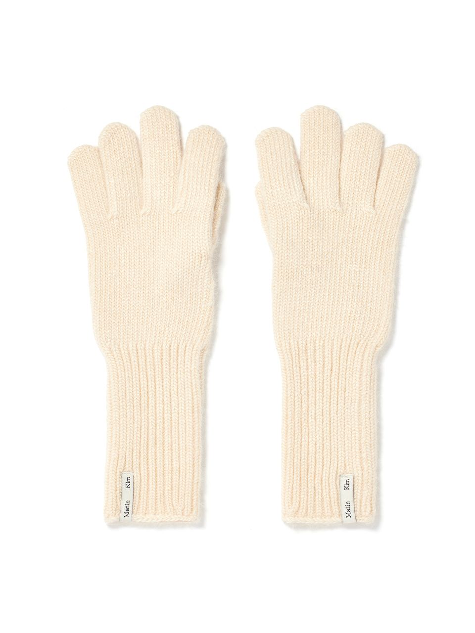 MUSINSA | MATIN KIM FINGER HOLE LONG GLOVES IN IVORY