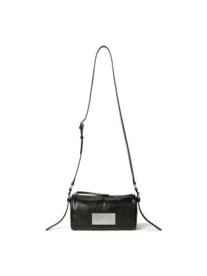BUCKLE STRAP TWO WAY MINI BAG IN BLACK