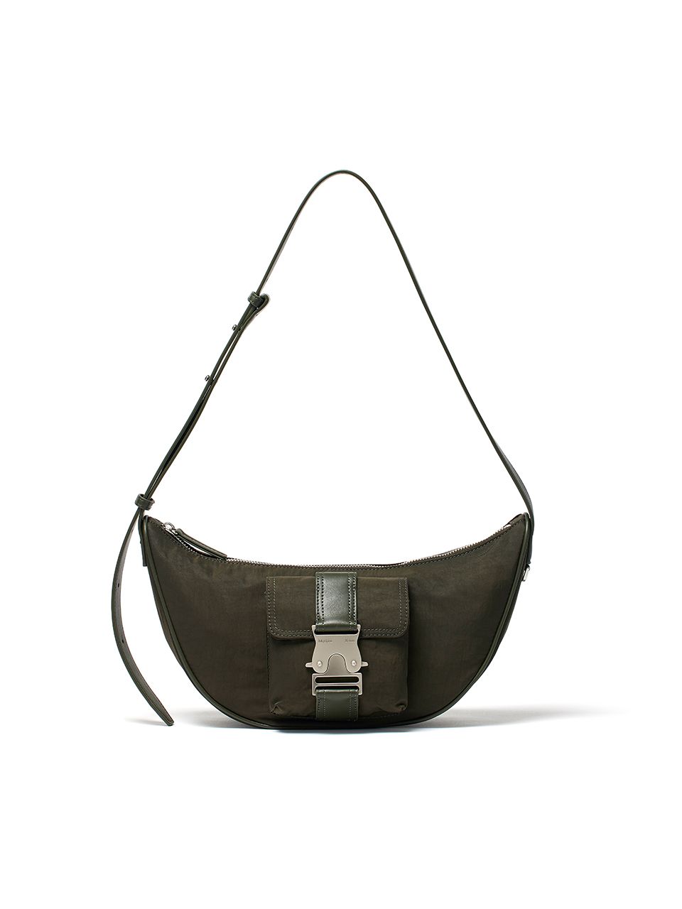 MUSINSA公式 | MATIN KIM BUCKLE HOBO BAG IN KHAKI