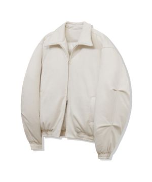 87-STAN103 유틸리티 카라 벌룬 스웨이드 숏패딩 아이보리