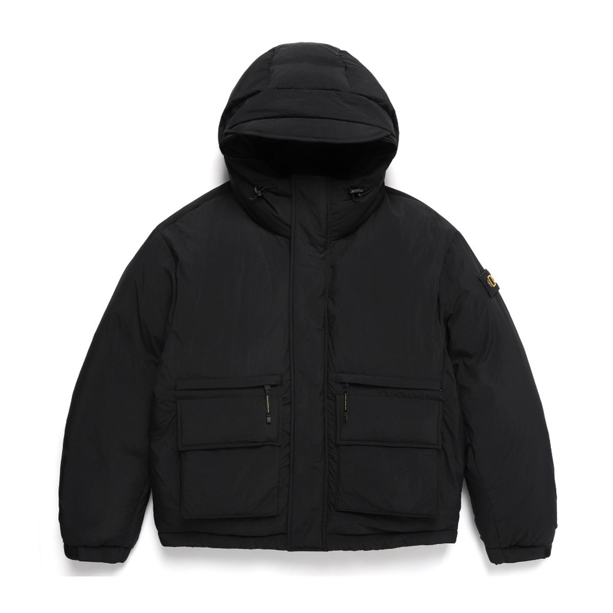 내셔널지오그래픽(NATIONALGEOGRAPHIC) N244UDW100 쿠온 아웃포켓 구스 다운 점퍼 CARBON BLACK