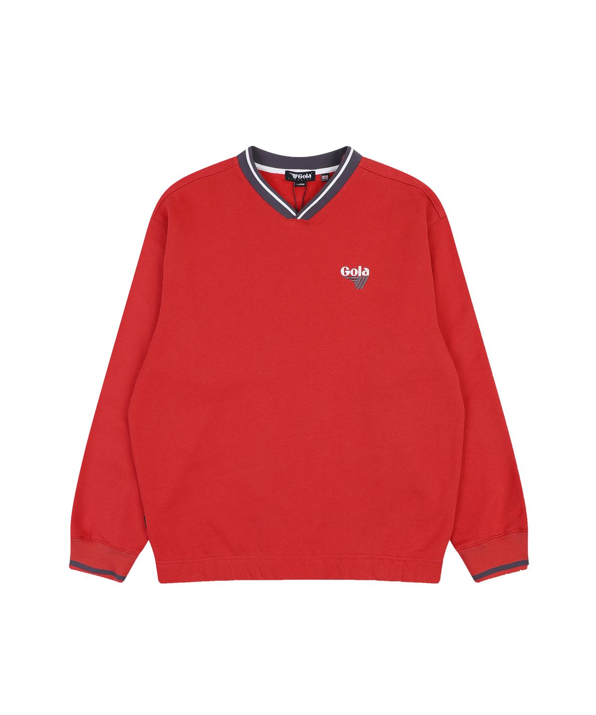 골라(GOLA) V-NECK LOGO SWEAT SHIRTS [ORANGE]