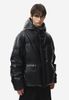 비건레더 후드 다운 점퍼 블랙 ZG6LT601BK