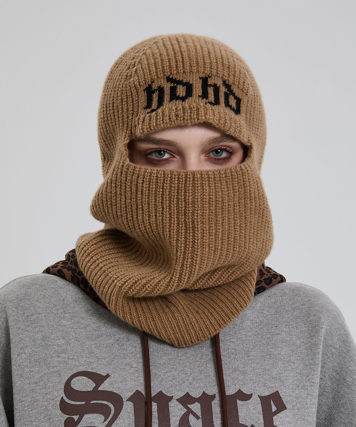 후드후드(HOODHOOD) HDHD 니트 바라클라바 베이지
