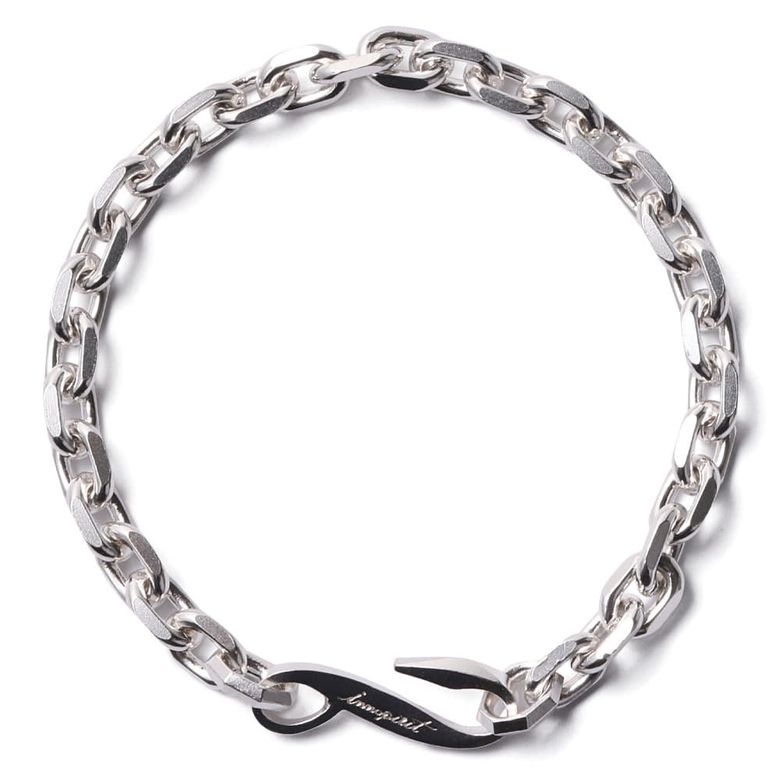 헥사 커팅 체인 92.5 Silver 팔찌(6mm) 유광 매트