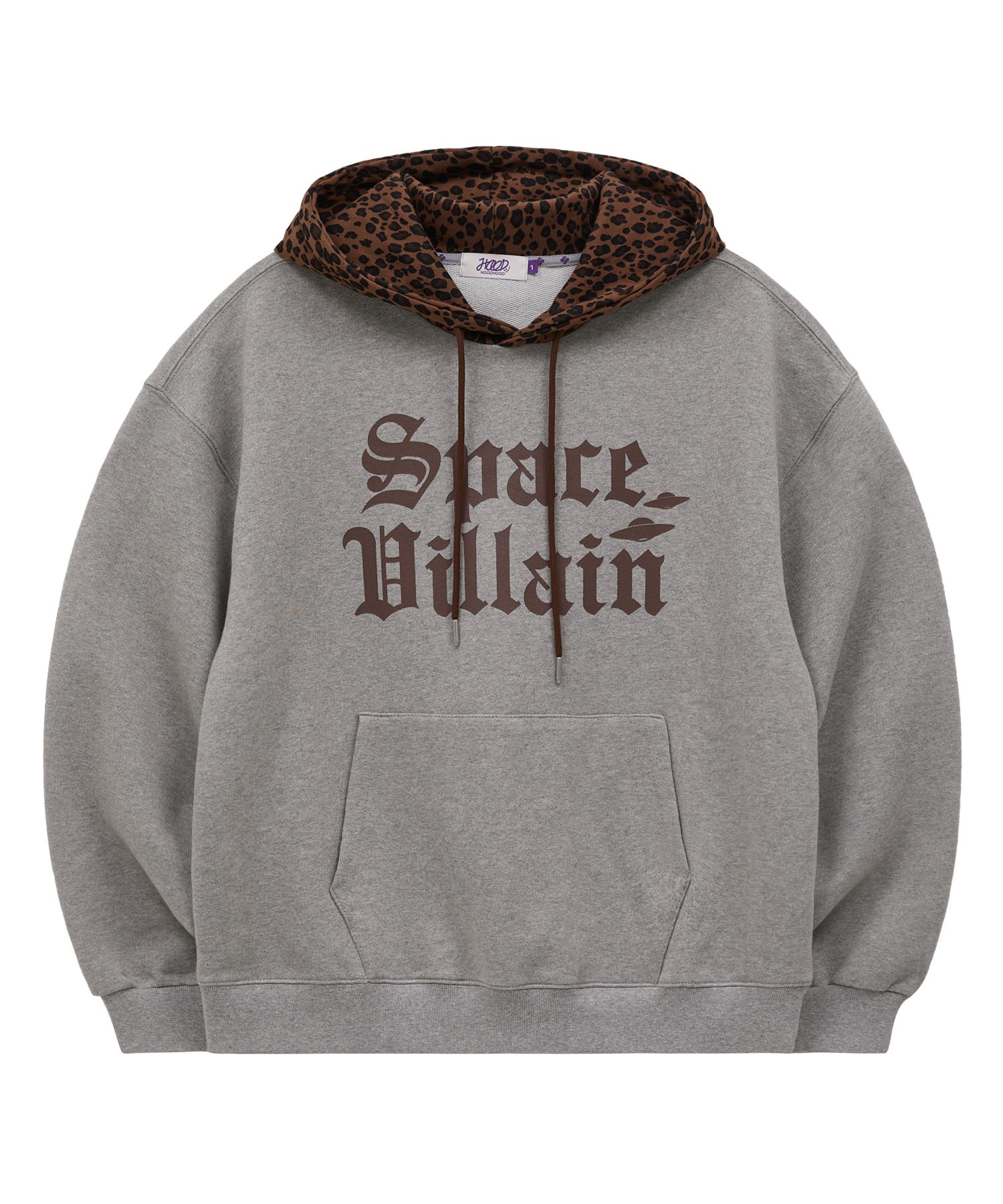 ★HOODHOOD★ Space Villain Leopard Hood Navy Space Villain Check Hood - HOODHOOD | 60% - Asian Fashion