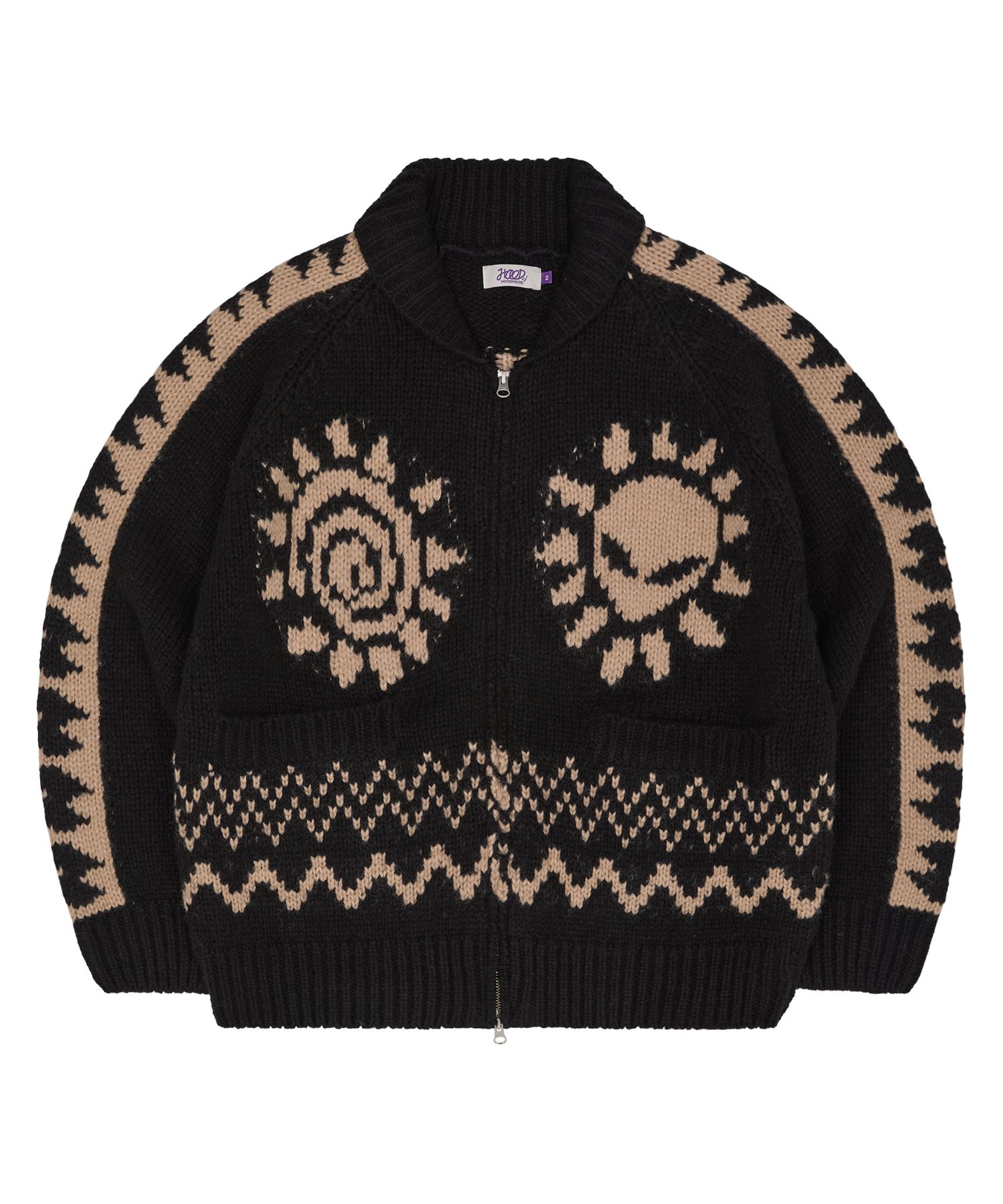 MUSINSA公式 | HOODHOOD エイリアンノルディックジップアップ