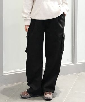 카고 우먼 스트링 코튼 와이드 팬츠 3 Color [ULZP_1001]