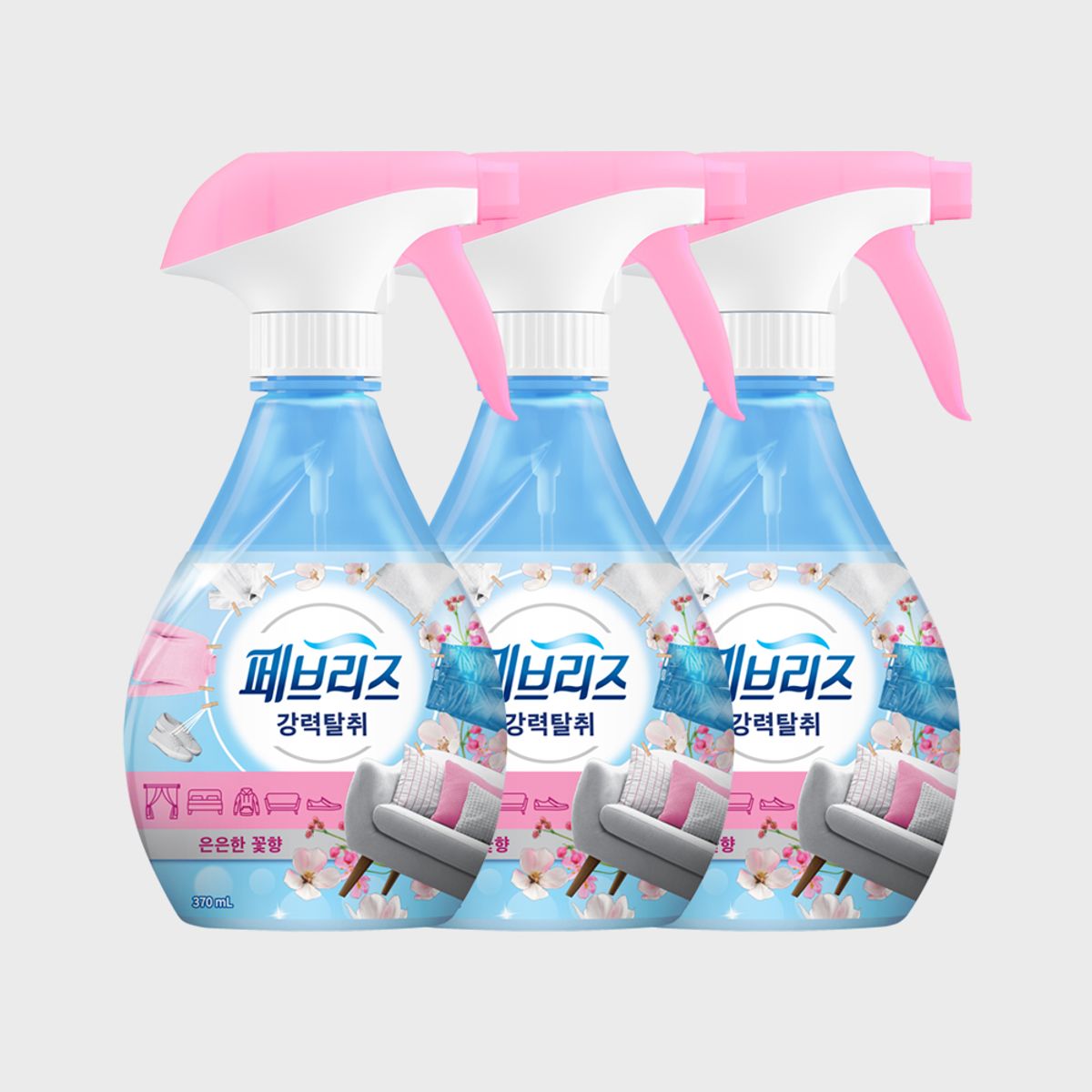 페브리즈(FEBREZE) 섬유탈취제 은은한꽃 향 370ml 3개