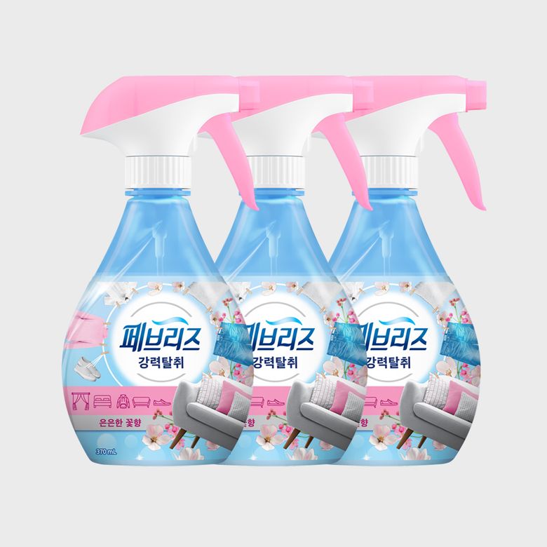 섬유탈취제 은은한꽃 향 370ml 3개