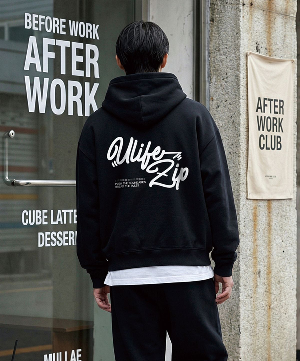 유라이프지(ULIFEZIP) 그래피티 오버핏 후드집업 6 Color [ULZH_5002]