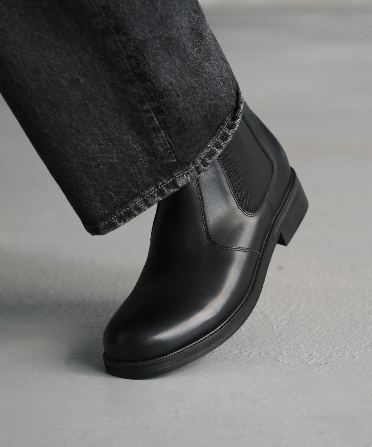 식스핏(6FT) 3FT 5CM 소가죽 첼시부츠