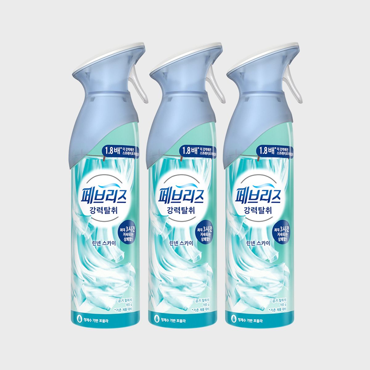 페브리즈(FEBREZE) 에어 린넨 스카이165g 3개
