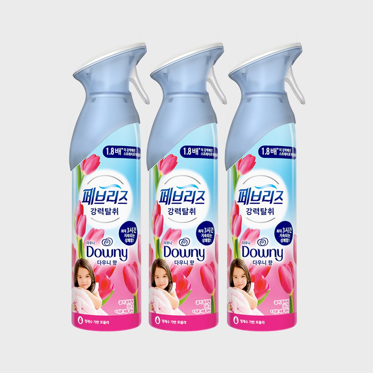 페브리즈(FEBREZE) 에어 다우니 향165g 3개
