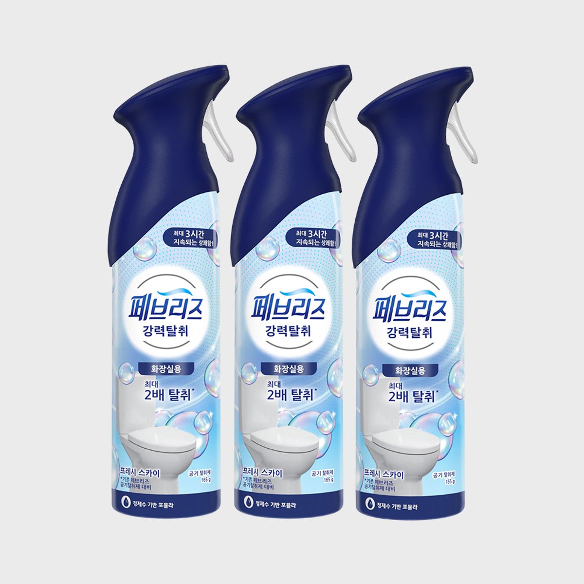 페브리즈(FEBREZE) 에어 화장실용 프레시 스카이165g 3개