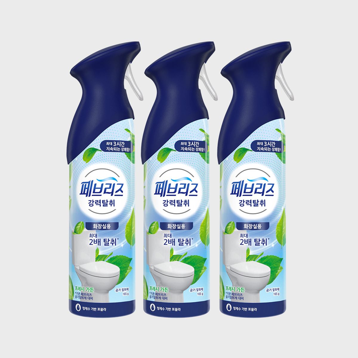 페브리즈(FEBREZE) 에어 화장실용 프레시 가든165g 3개